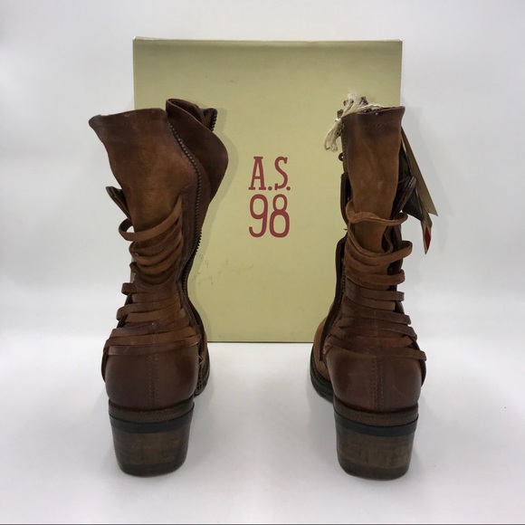 SOLD!! AS98 | CHET LEATHER CASTAGNA ANKLE BOOTS - Picture 5 of 5